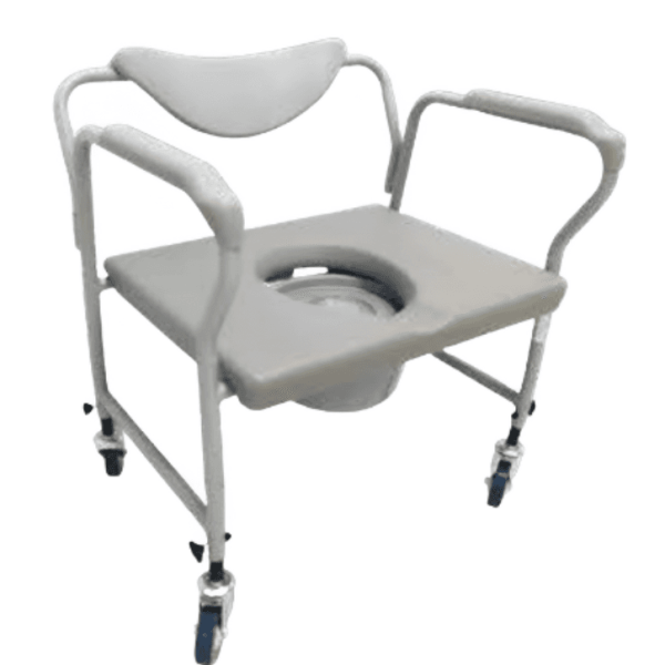 كرسي استحمام مع قاعدة عريضة بكفرات